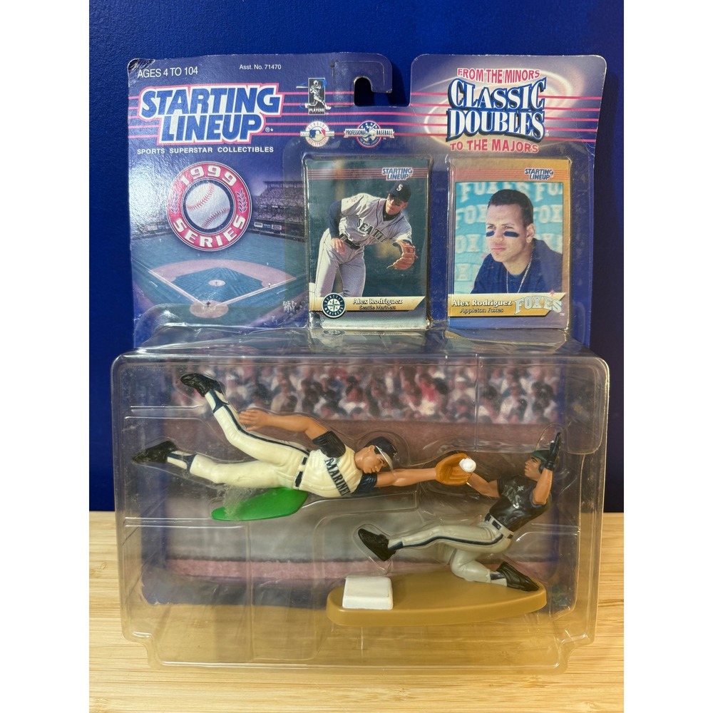 1999 Starting Lineup Alex Rodriguez Classic Doubles Seattle Mariners Hasbro